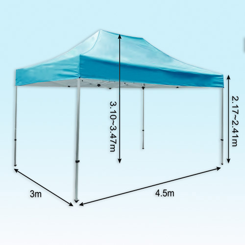 TOLDO HEXAGONAL 3  4,5 M - ESTRUCTURA DE FIERRO - ESTRUCTURA