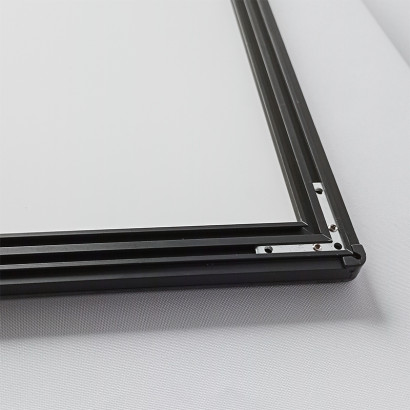 PANEL MENU SLIM BOX COLGANTE CON BRAZO TELESCOPICO (600X1200) COLOR NEGRO