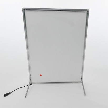 PANEL MENU SLIM BOX 1 CARA A2 CON PINES (435X600) COLOR PLATEADO