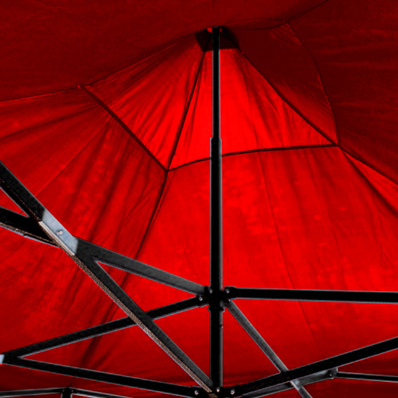 TOLDO PUBLICITARIO 3*3 MTS COLOR ROJO