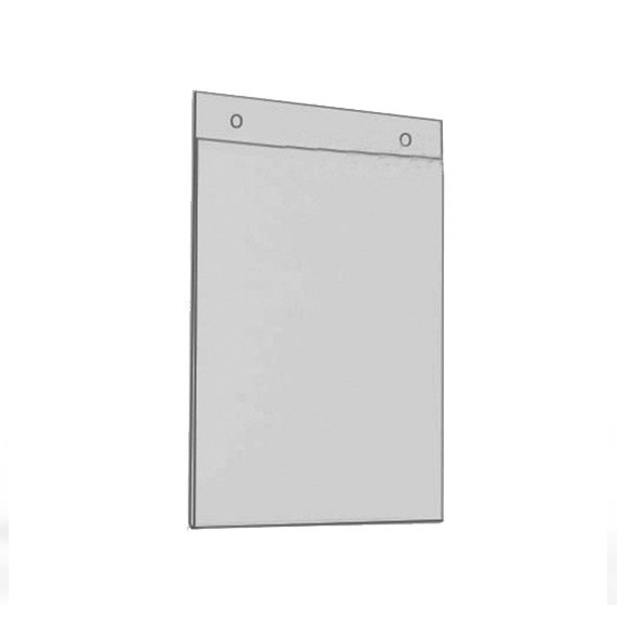 PORTA GRAFICA ACRILICO A4 (21*29.7 CMS) FORMATO MURO VERTICAL 2.0 MM + SET EMBELLECEDORES
